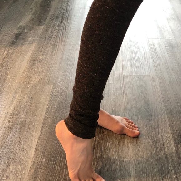 Brown Wool Blend Leggings - XS - Picture 5 of 12